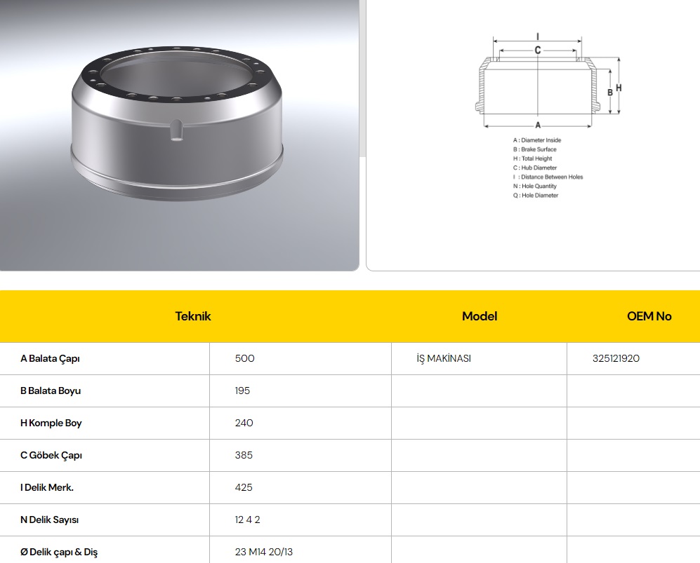 FREN KAMPANASI İŞ MAKİNASI